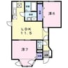 サマーウィンド 2LDKの間取り