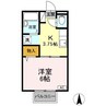 プランティオⅠ 1Kの間取り