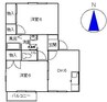 フレグランスハシムラ 2DKの間取り