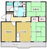コーポ田沼 3DKの間取り