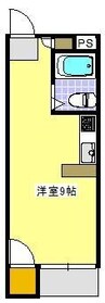 ローゼンハイム 1Kの間取り