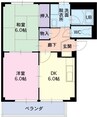 グランメールＡ 2DKの間取り