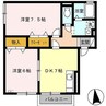 シャリテ 2DKの間取り