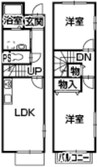 フォルモサⅠ 2LDKの間取り