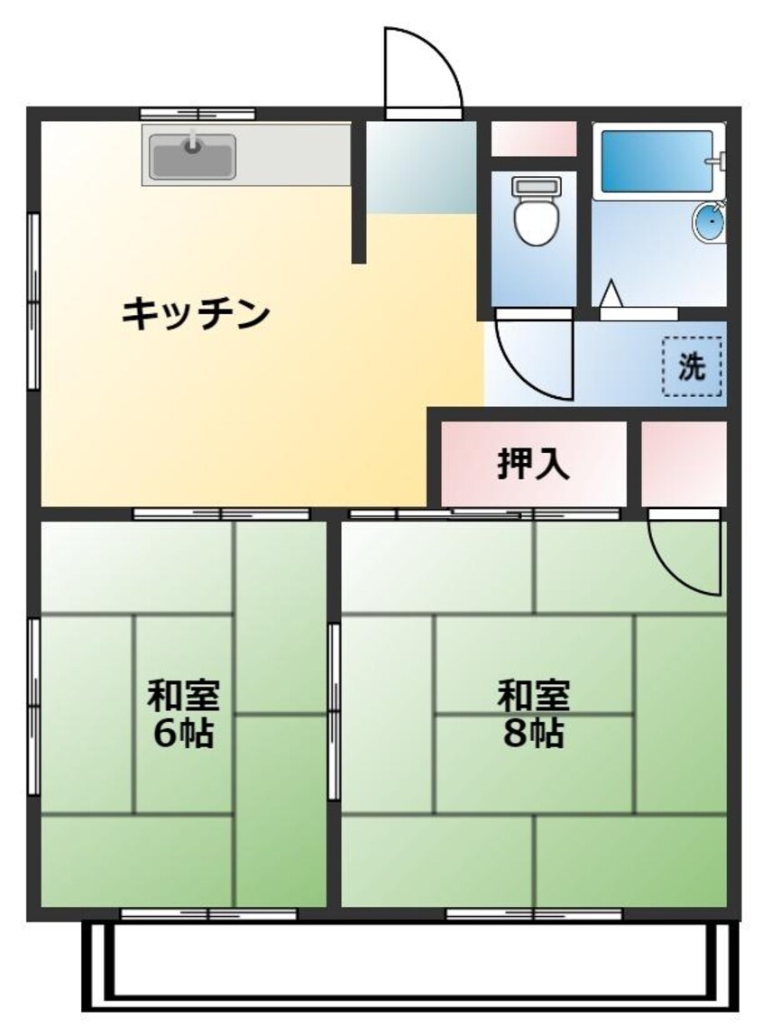 間取図 東西屋コーポ