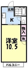 サンビレッジ 1Kの間取り