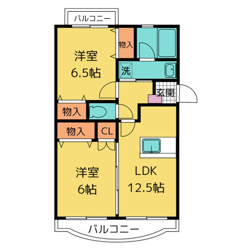 間取図 アムール高田