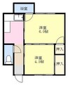 エルコーポ焼津 2Kの間取り