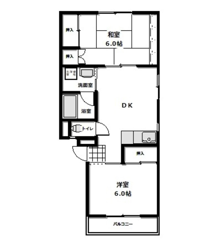 間取図 コスモハイツ