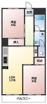 メゾン・ド・ココア 2LDKの間取り