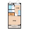 パルテカワサキ 1Kの間取り