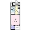 エルドラド 1Kの間取り