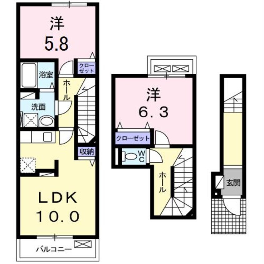 間取図 メゾンソレイユ