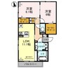 フォレスト　フィールドⅡ 2LDKの間取り