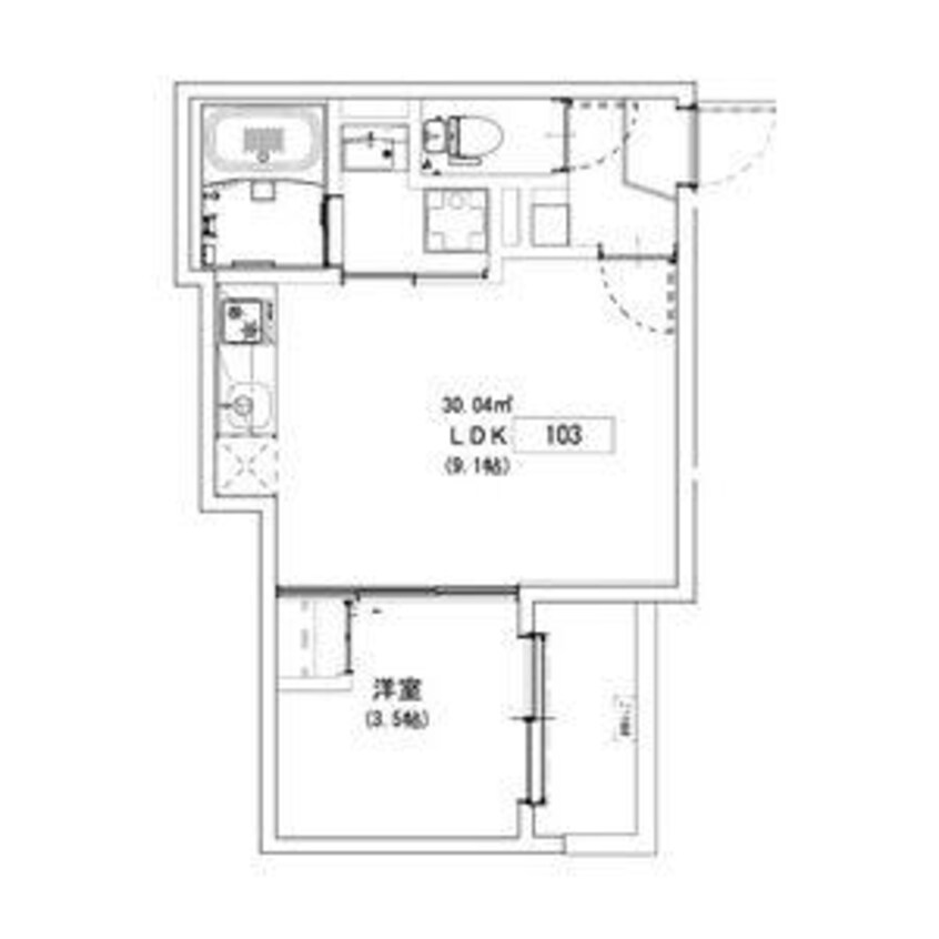 間取図 CRASTINE岩田町５丁目