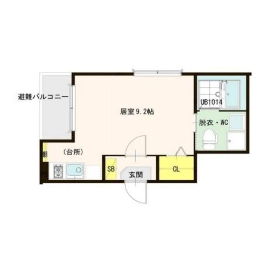 間取図 インセナトラ岩田町