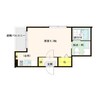インセナトラ岩田町 1Rの間取り