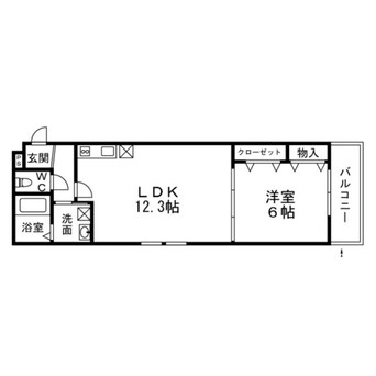 間取図 フジパレス岩田町Ⅰ番館