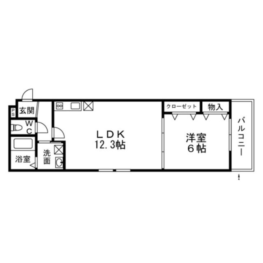 間取図 フジパレス岩田町Ⅰ番館