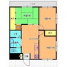 カーサ山野 3DKの間取り