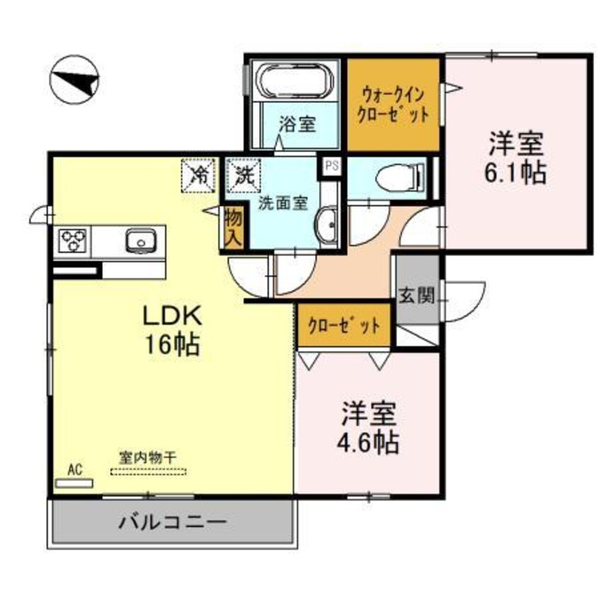 間取図 シュロス若江Ⅱ