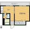 東花園コーポ 1DKの間取り