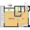 東花園コーポ 1DKの間取り