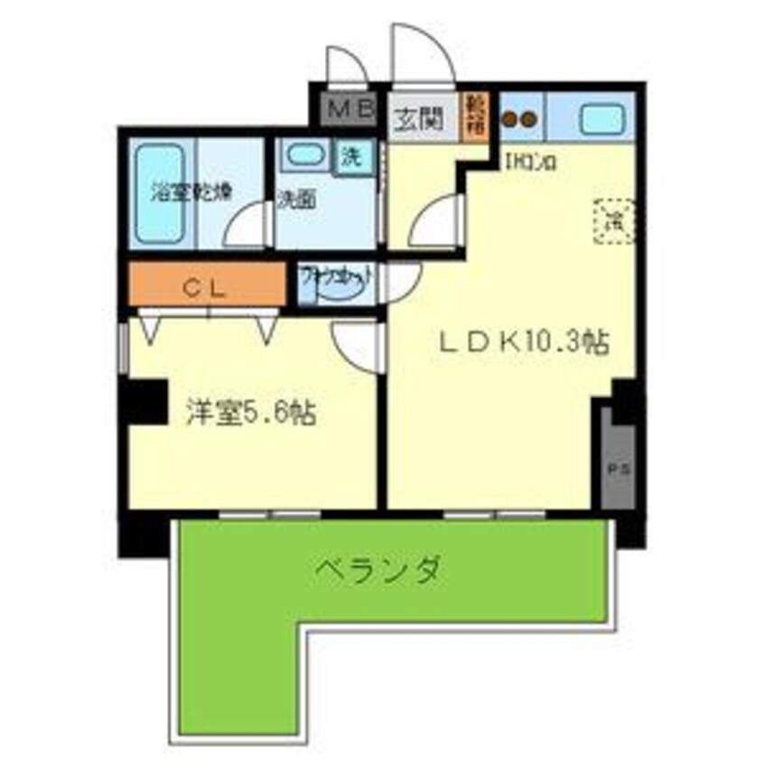 間取図 サイプレス小阪駅前