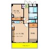 若草ハイツ 2LDKの間取り