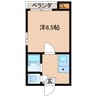 花園ダイヤコーポ 1Kの間取り