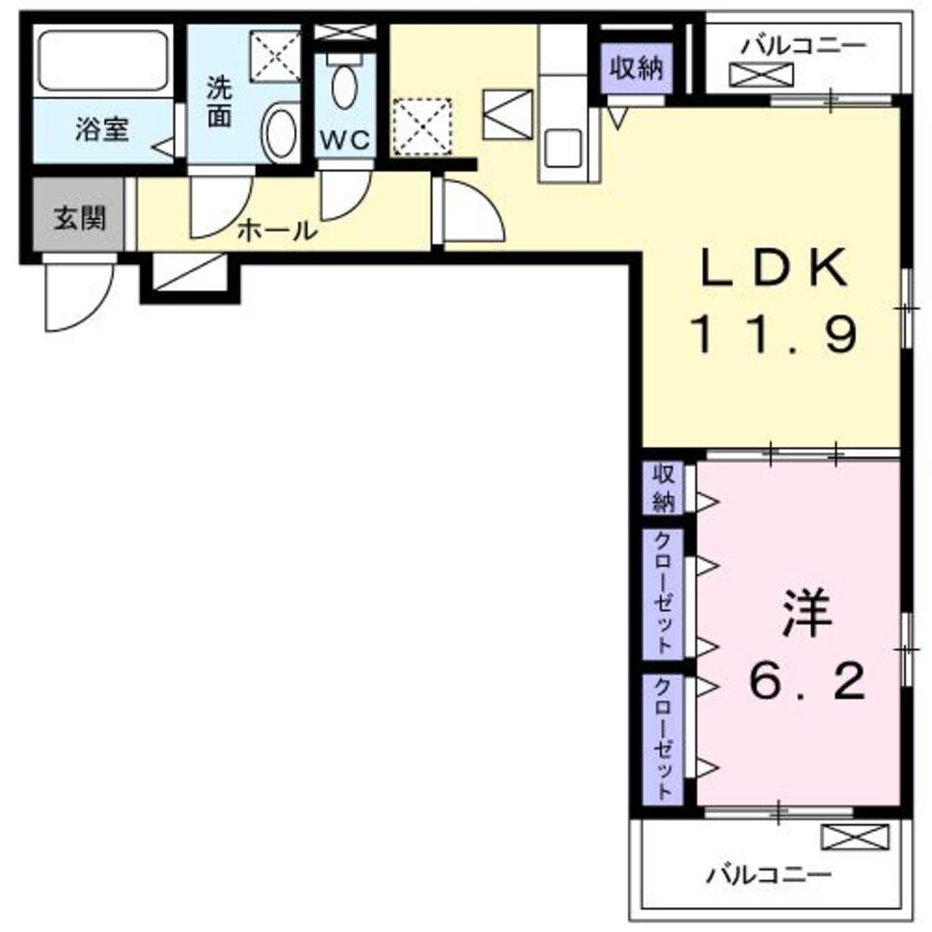 間取図 ヴァレンティア若江本町