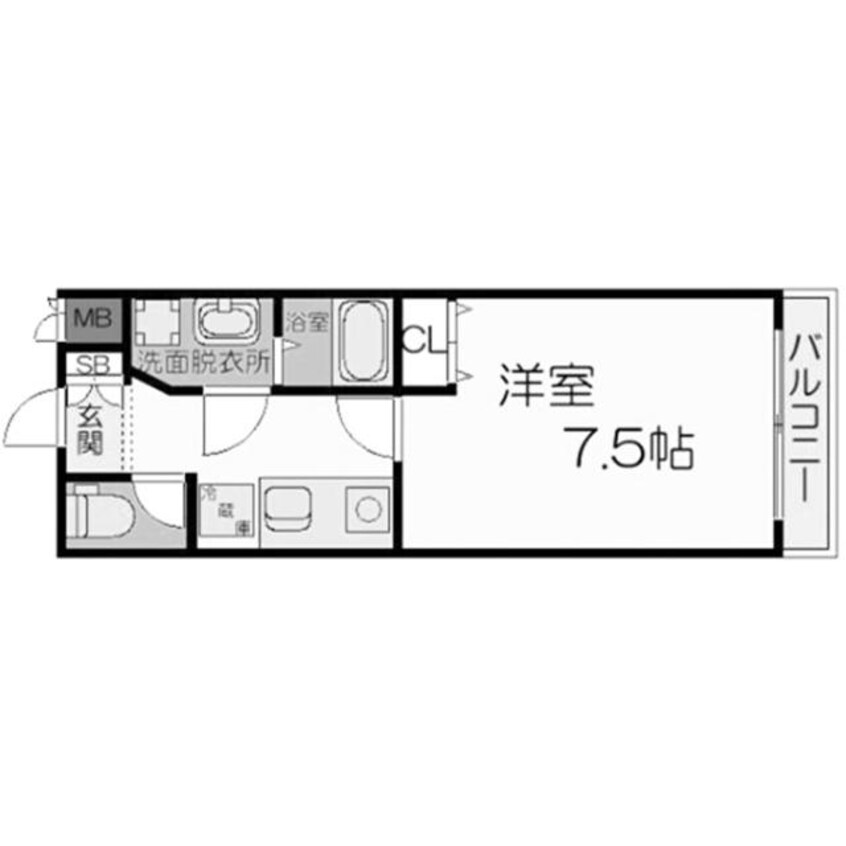 間取図 シエテ東大阪