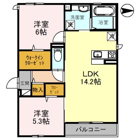 間取り図 カーサベルシー