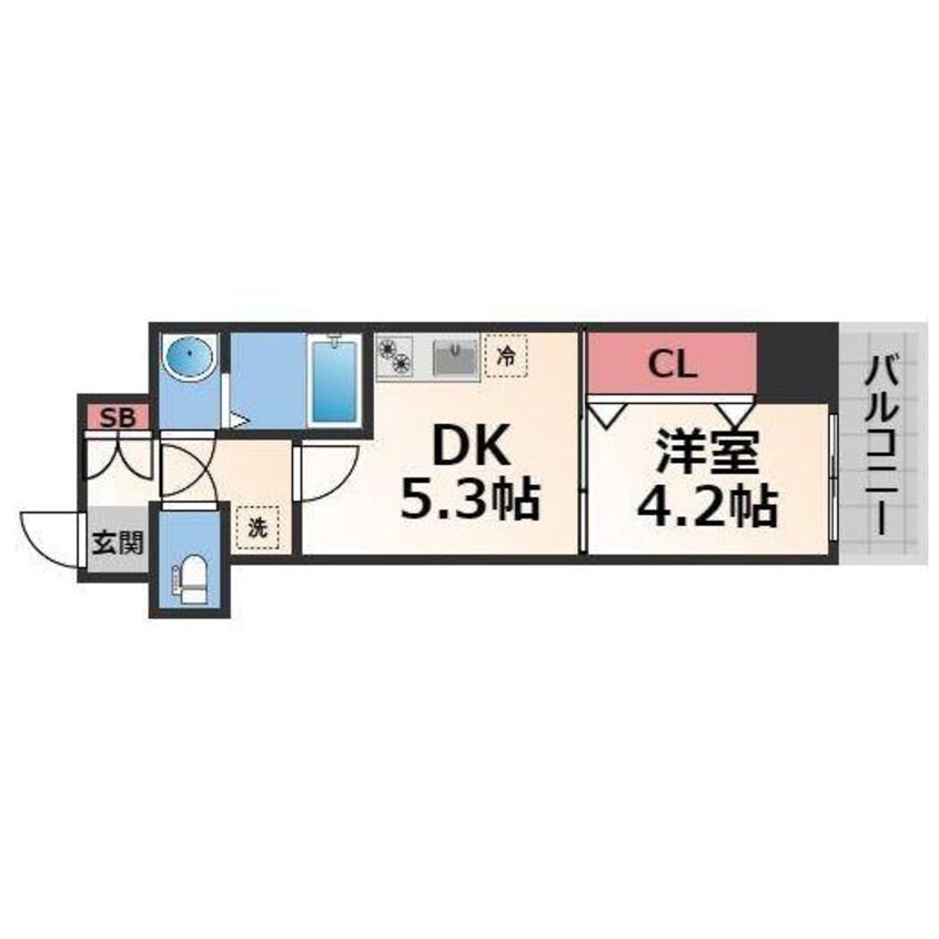 間取図 GARDENIA高井田