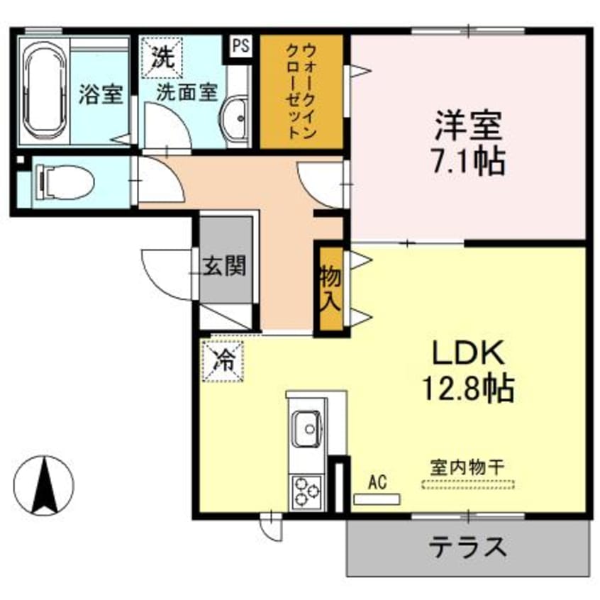 間取図 アビテ末広