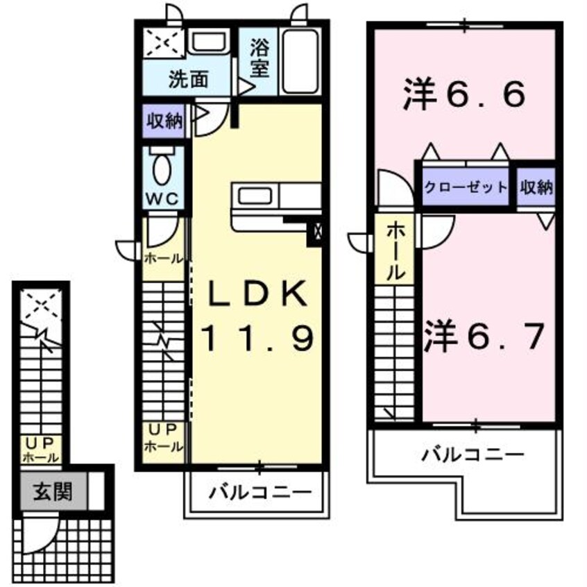 間取図 メゾン花園Ⅱ