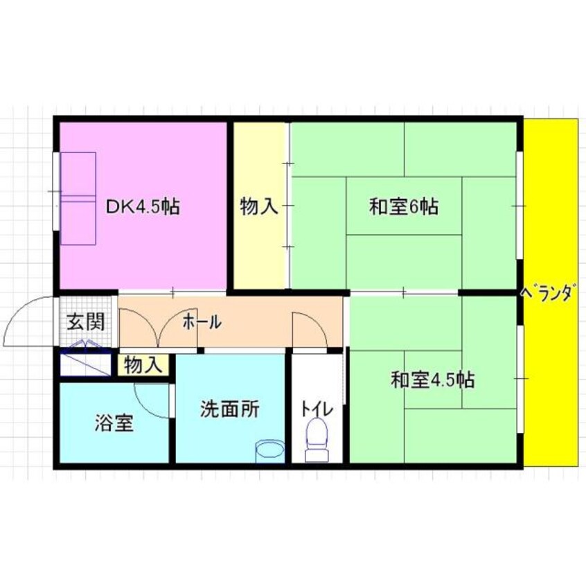 間取図 岩崎ハイツ