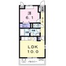 インペリアルライフ 1LDKの間取り