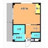 タマミハイツ1 1Kの間取り