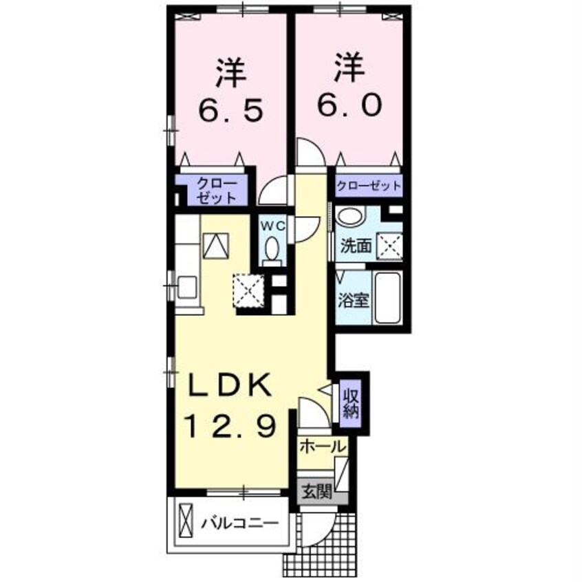 間取図 Confort　稲葉