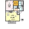 第6ウエスタンハイツ 1LDKの間取り