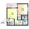 フジパレス若江岩田サウス 1LDKの間取り