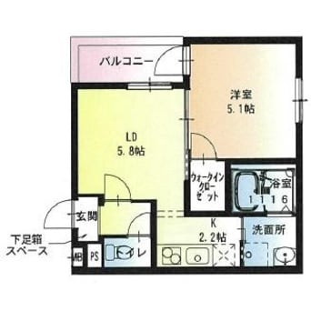 間取図 フジパレス若江岩田サウス