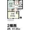 シティハイムローレル 2Kの間取り