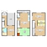 若江本町１丁目２　戸建 4LDKの間取り