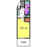エスティームⅠ番館 1Kの間取り