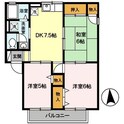 ディアコートＳ　Ａ棟の間取図
