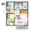 セジュール・ユイット西岩田 1Kの間取り