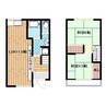 若江本町3丁目テラスハウス 2LDKの間取り