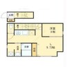 EVERGREEN 1LDKの間取り